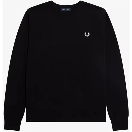 Schwarzer Logo Pullover Fred Perry - Fred Perry - Modalova