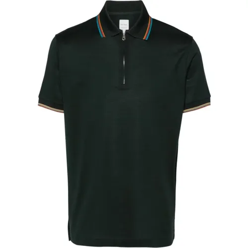 Grünes Gestreiftes Poloshirt , Herren, Größe: M - Paul Smith - Modalova