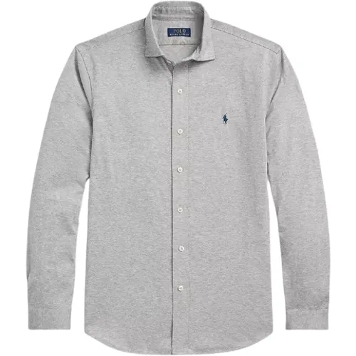 Embroidered Logo Cotton Shirt , male, Sizes: S, L, XL - Ralph Lauren - Modalova