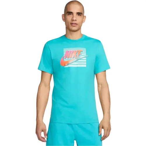 Herren Sport T-Shirt , Herren, Größe: L - Nike - Modalova