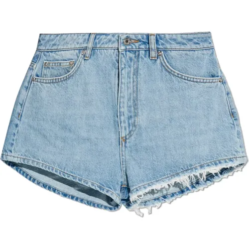 Denim-Shorts , Damen, Größe: S - Dolce & Gabbana - Modalova