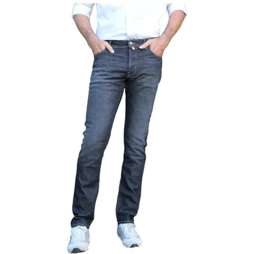 Slim Fit Baumwolljeans mit Stretch , Herren, Größe: W34 - Jacob Cohën - Modalova