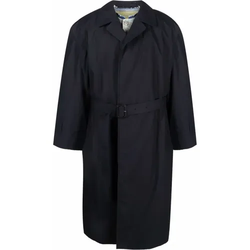 Men`s Cotton Panel Coat with Layered Details , male, Sizes: M - Maison Margiela - Modalova