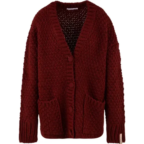 Rote Cardigan Pullover , Damen, Größe: S - Mar De Margaritas - Modalova