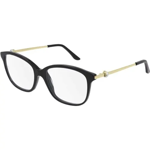 Schwarze Gold Transparente Brille - Cartier - Modalova