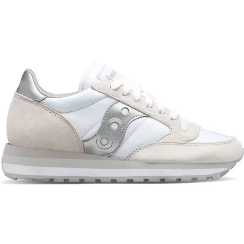 Weiße Sneakers Jazz Triple Evolution , Damen, Größe: 37 1/2 EU - Saucony - Modalova