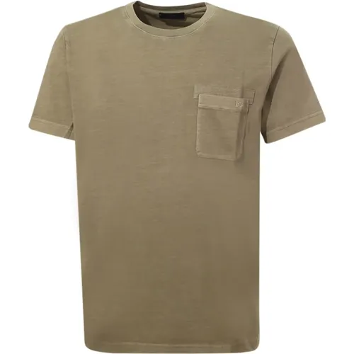 T-shirts and Polos Military , male, Sizes: M, S, 2XL, 3XL - Fay - Modalova