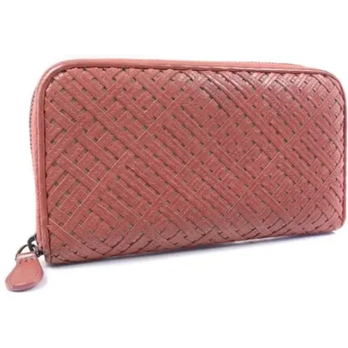 Pre-owned Leather wallets , female, Sizes: ONE SIZE - Bottega Veneta Vintage - Modalova