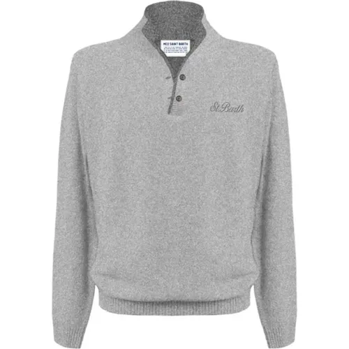 Graue Pullover für Männer , Herren, Größe: XL - MC2 Saint Barth - Modalova