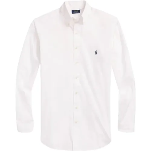 Featherweight Twill Cotton Shirt , male, Sizes: L, M, S - Polo Ralph Lauren - Modalova