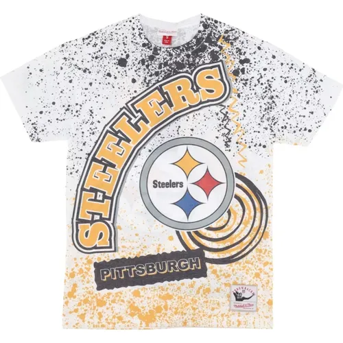 Pittsburgh Steelers NFL Team Tee , Herren, Größe: L - Mitchell & Ness - Modalova