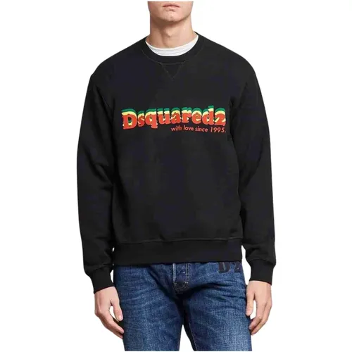 Stylischer Sweatshirt , Herren, Größe: L - Dsquared2 - Modalova