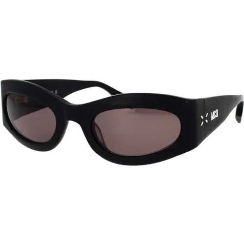 Futuristic Oval Sunglasses , unisex, Sizes: 54 MM - alexander mcqueen - Modalova
