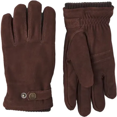 Classic Leather Gloves with Primaloft Filling , male, Sizes: 9 IN, 10 IN, 11 IN, 8 IN - Hestra - Modalova