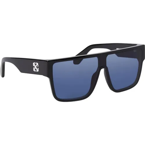 Syracuse Sunglasses Glossy Blue Flash , male, Sizes: ONE SIZE - Off White - Modalova