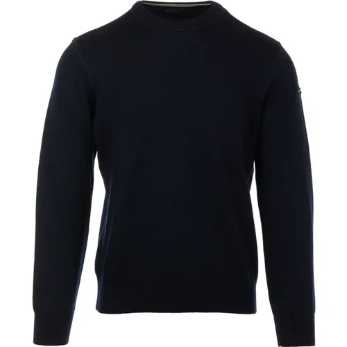 Blaue Pullover Girocollo Stil , Herren, Größe: M - PAUL & SHARK - Modalova