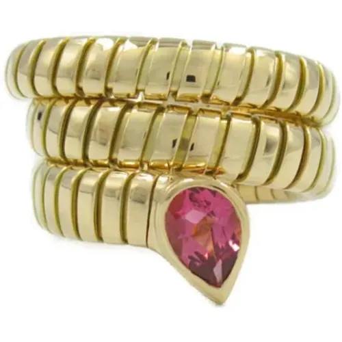 Pre-owned Gold rings , female, Sizes: ONE SIZE - Bvlgari Vintage - Modalova