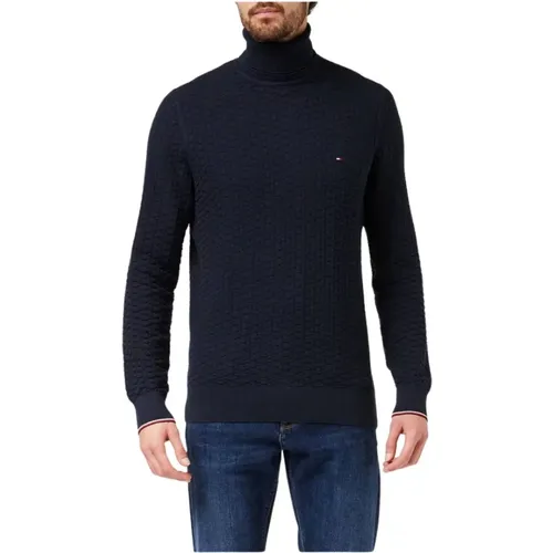 Übertriebene Struktur Rollkragenpullover - Tommy Hilfiger - Modalova