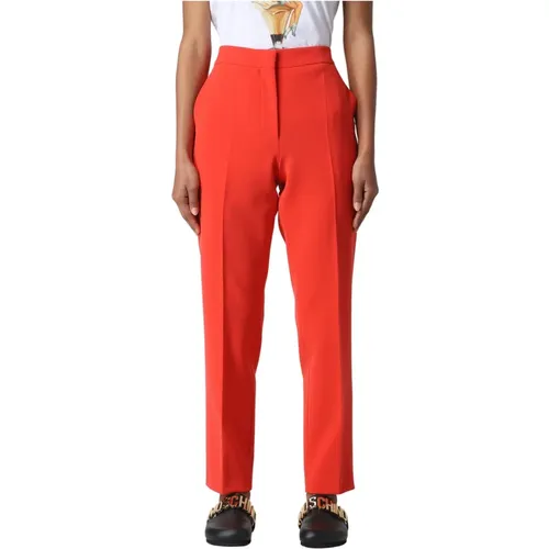 Elegant Cropped Trousers , female, Sizes: L - Moschino - Modalova