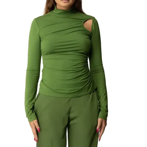 Grüner Cut Out Pullover , Damen, Größe: S - PATRIZIA PEPE - Modalova