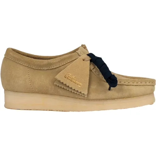 Wallabee scarpa in acero , female, Sizes: 7 UK, 6 1/2 UK, 5 1/2 UK, 4 1/2 UK, 4 UK, 6 UK, 5 UK - Clarks - Modalova