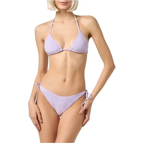 Lila Dreieck Schwamm Bikini , Damen, Größe: L - MC2 Saint Barth - Modalova