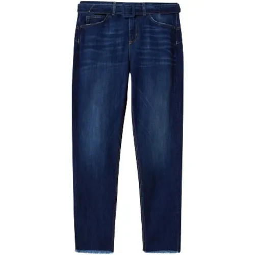 Schmale High-Waist-Jeans mit abnehmbarem Gürtel - Liu Jo - Modalova