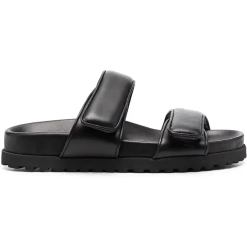 Leather Flat Sandals Perni11 , female, Sizes: 4 UK, 5 1/2 UK - Gia Borghini - Modalova