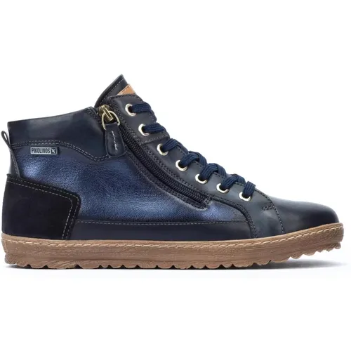 Blaue Damen Sneaker Boot Lagos,Grüner Damen Sneaker Boot,Stylischer Leder-Sneaker-Stiefel - Braun - Pikolinos - Modalova