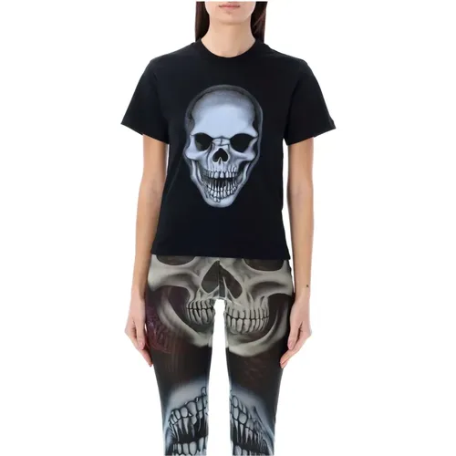 Skull Print Women's T-Shirt , female, Sizes: M - Ottolinger - Modalova
