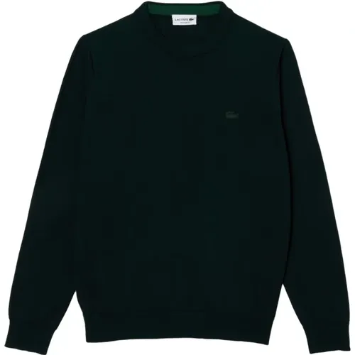 Grüner Merinowollpullover , Herren, Größe: L - Lacoste - Modalova