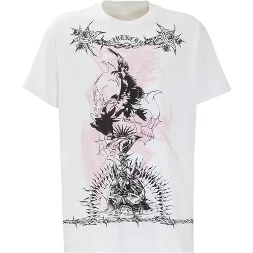 Cotton T-Shirt Ss22 , male, Sizes: L - Givenchy - Modalova