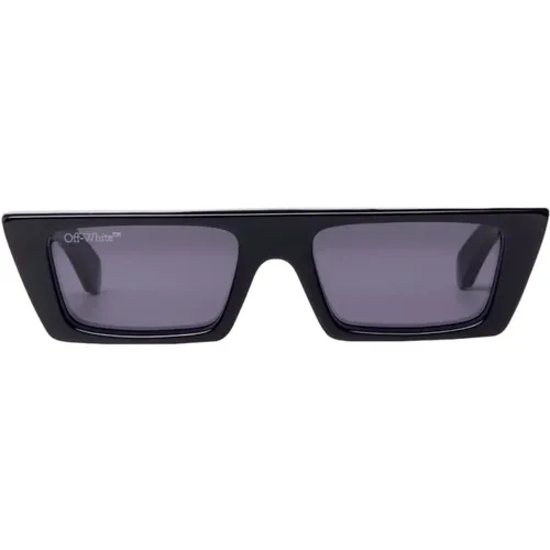Schwarze Marfa Sonnenbrille , unisex, Größe: 54 MM - Off White - Modalova