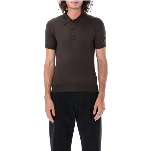 Luxury Cashmere Silk Polo Shirt , male, Sizes: M - Valentino Garavani - Modalova