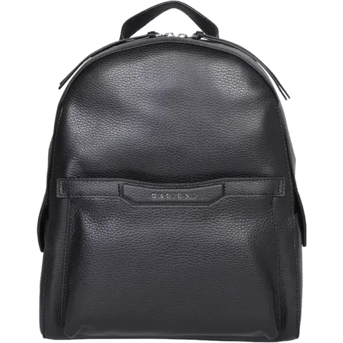 Leather backpack by , female, Sizes: ONE SIZE - Orciani - Modalova