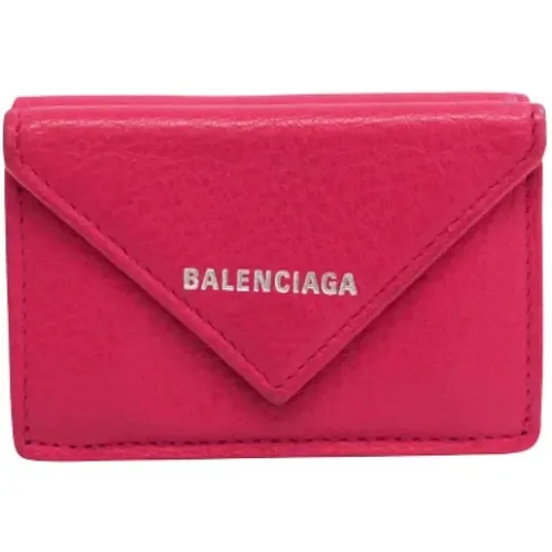 Pre-owned Leather wallets , female, Sizes: ONE SIZE - Balenciaga Vintage - Modalova