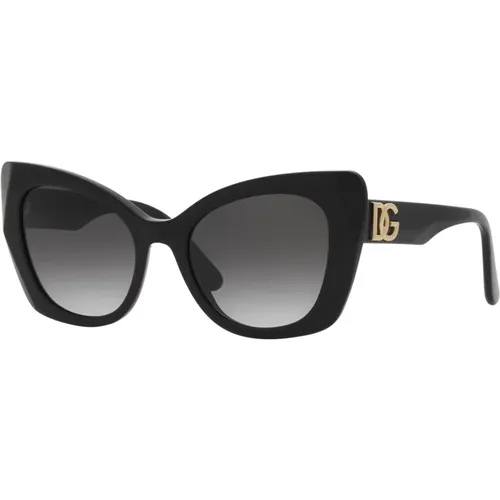 Grey Shaded Sunglasses , female, Sizes: 53 MM - Dolce & Gabbana - Modalova
