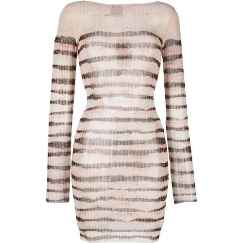 Striped Short Dress , female, Sizes: S - Jean Paul Gaultier - Modalova