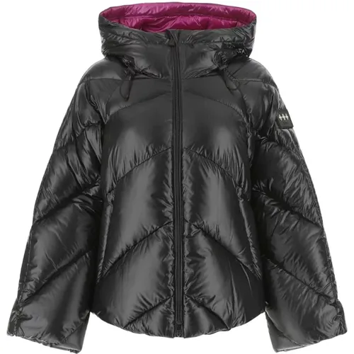 Schwarze Nylon -Down -Jacke , Damen, Größe: M - Tatras - Modalova