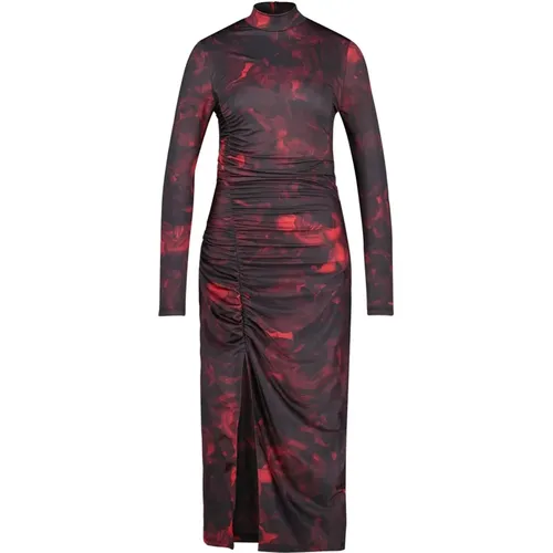 Kleid mit floralem Print , Damen, Größe: S - Hugo Boss - Modalova