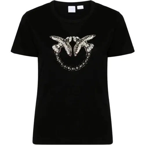 T-Shirts , female, Sizes: S, M, XS - pinko - Modalova