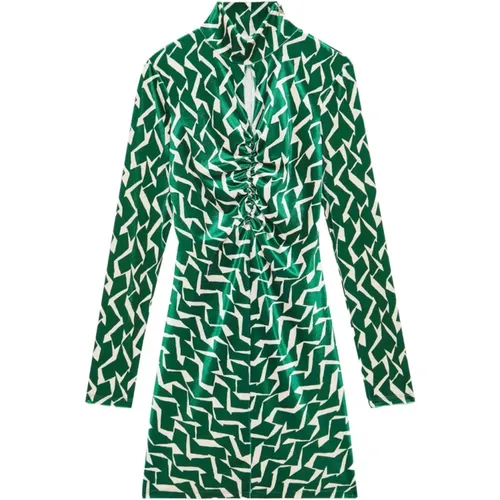 Geometrisches Grünes Mini Kleid - PATRIZIA PEPE - Modalova