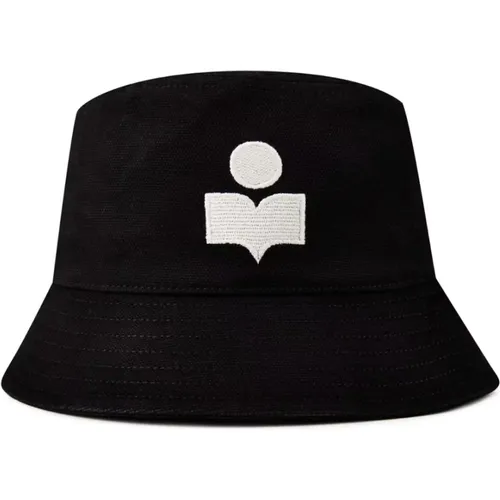 Embroidered Logo Bucket Hat /Ecru , female, Sizes: 56 CM, 57 CM - Isabel marant - Modalova