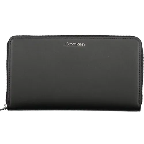 Damen Geldbörse Schwarz Rfid Reißverschluss - Calvin Klein - Modalova