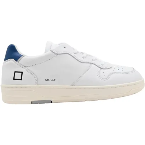 Court Calf Sneakers Weiß Blau - D.a.t.e. - Modalova