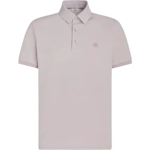 Printed Undercollar Polo Shirt , male, Sizes: XL, L, M - ETRO - Modalova