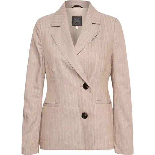 Gestreifter Blazer Jacke Ton , Damen, Größe: XL - InWear - Modalova