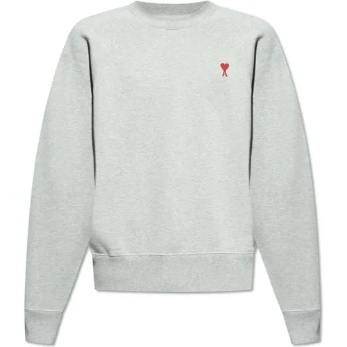 Sweatshirt with logo , male, Sizes: L, XL - Ami Paris - Modalova