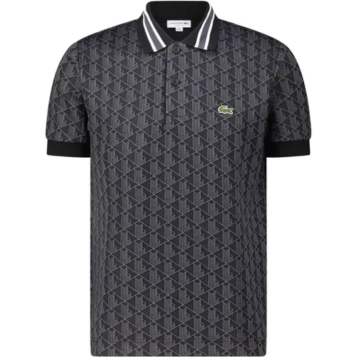 Gemustertes Polo-Shirt , Herren, Größe: L - Lacoste - Modalova