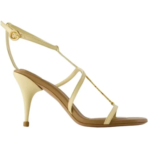 Ivory Leather Sandals - Pralu , female, Sizes: 3 UK, 8 UK - Jacquemus - Modalova